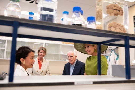 Queen Máxima at the fortieth anniversary of the Netherlands Brain Bank